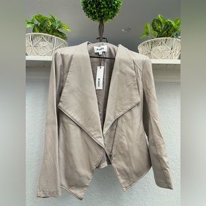 BB Dakota Women’s / Junior’s Tan Vegan Leather Jacket - Small - NWT